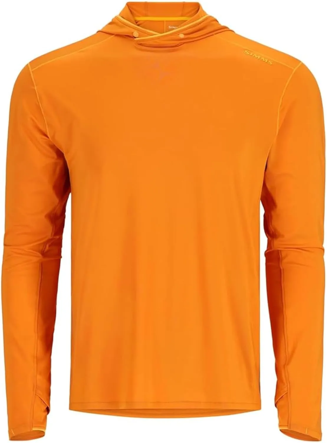 Simms SolarFlex UPF 50  Shirt - Premium Sun Protection Hoodie for Men, Lightweight, Quick-Dry, Breathable Outdoor Apparel for Men (Sun Glow, Large)