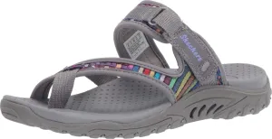 Skechers Women's Reggae Mad Swag Toe Thong Woven Sandal