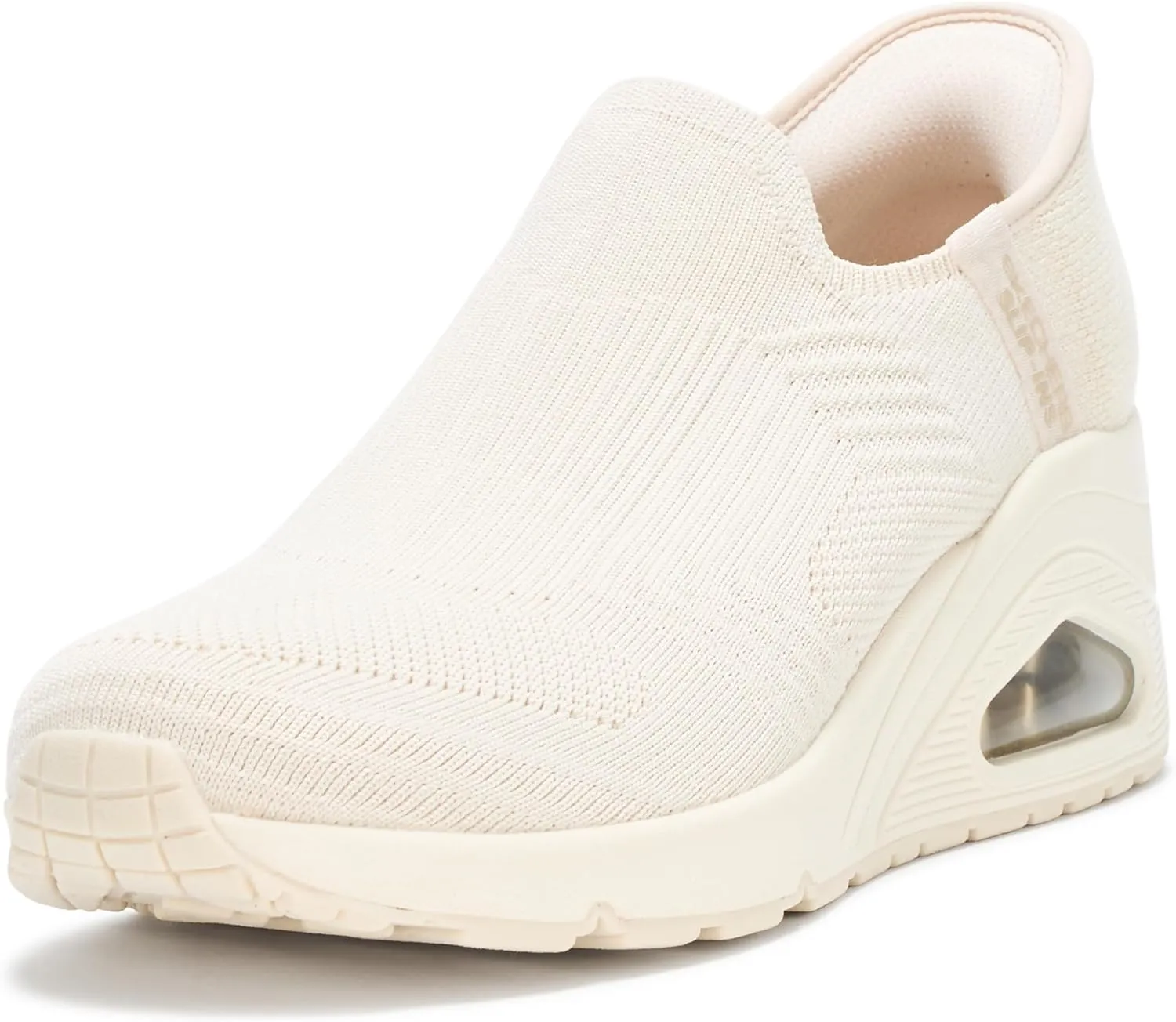 Skechers Women's Uno Wedge-Kickin' Knit Hands Free Slip-ins Sneaker