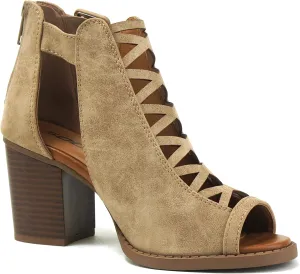 Soda Womens Fashion Aran Open Toe Heel Sandal