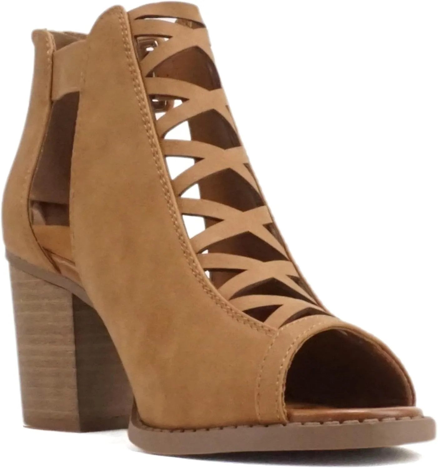 Soda Womens Fashion Aran Open Toe Heel Sandal