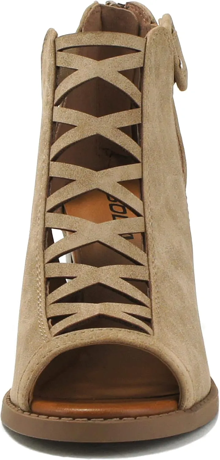 Soda Womens Fashion Aran Open Toe Heel Sandal