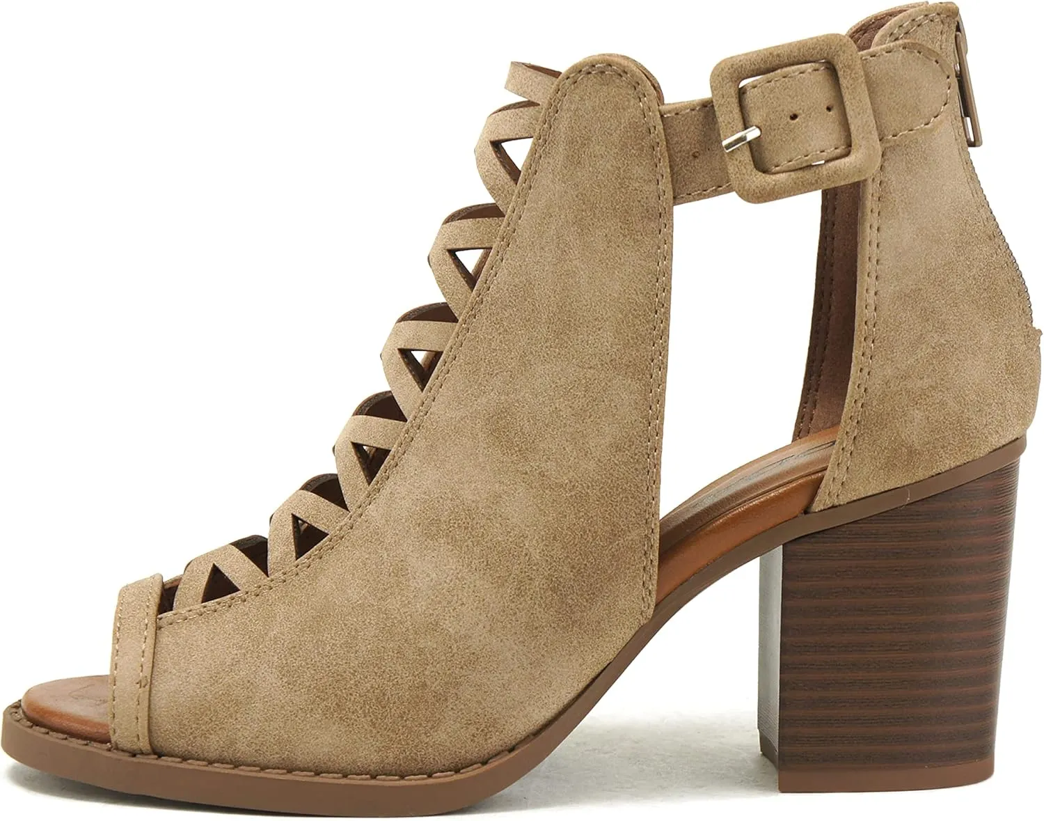 Soda Womens Fashion Aran Open Toe Heel Sandal