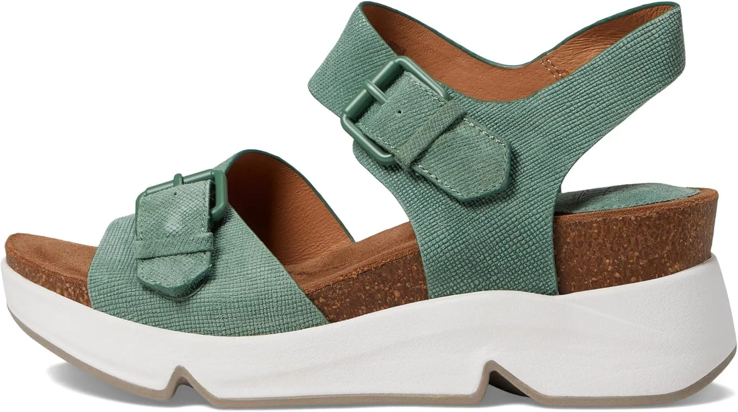 Sofft Womens Castello Leather Open Toe Wedge Sandals