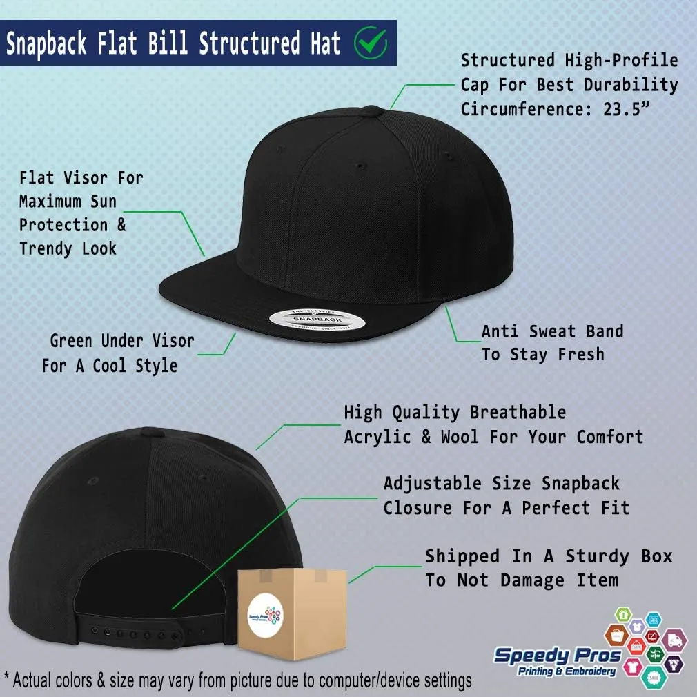 Speedy Pros Snapback Hats for Men & Women Garcia Letters Acrylic Flat Bill Baseball Cap