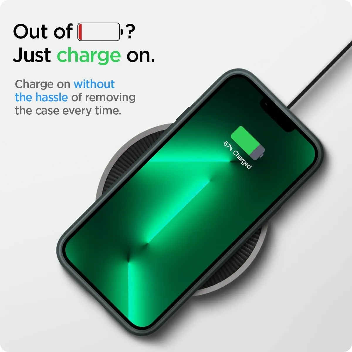 Spigen Ultra Hybrid Designed for iPhone 13 Pro Case (2021) - Midnight Green