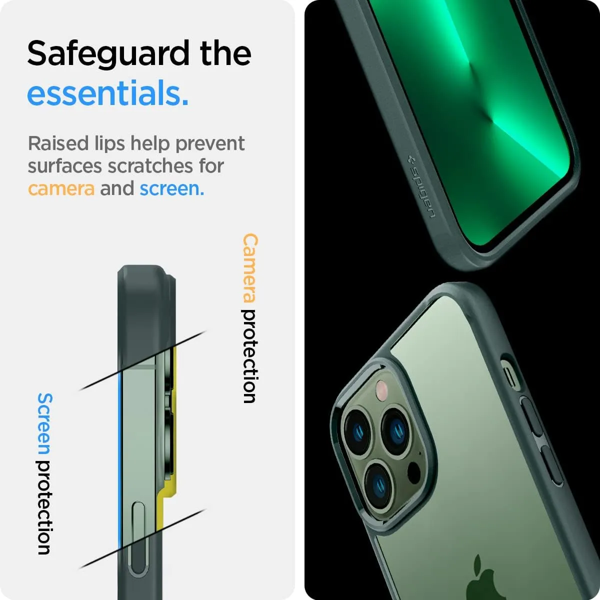 Spigen Ultra Hybrid Designed for iPhone 13 Pro Case (2021) - Midnight Green