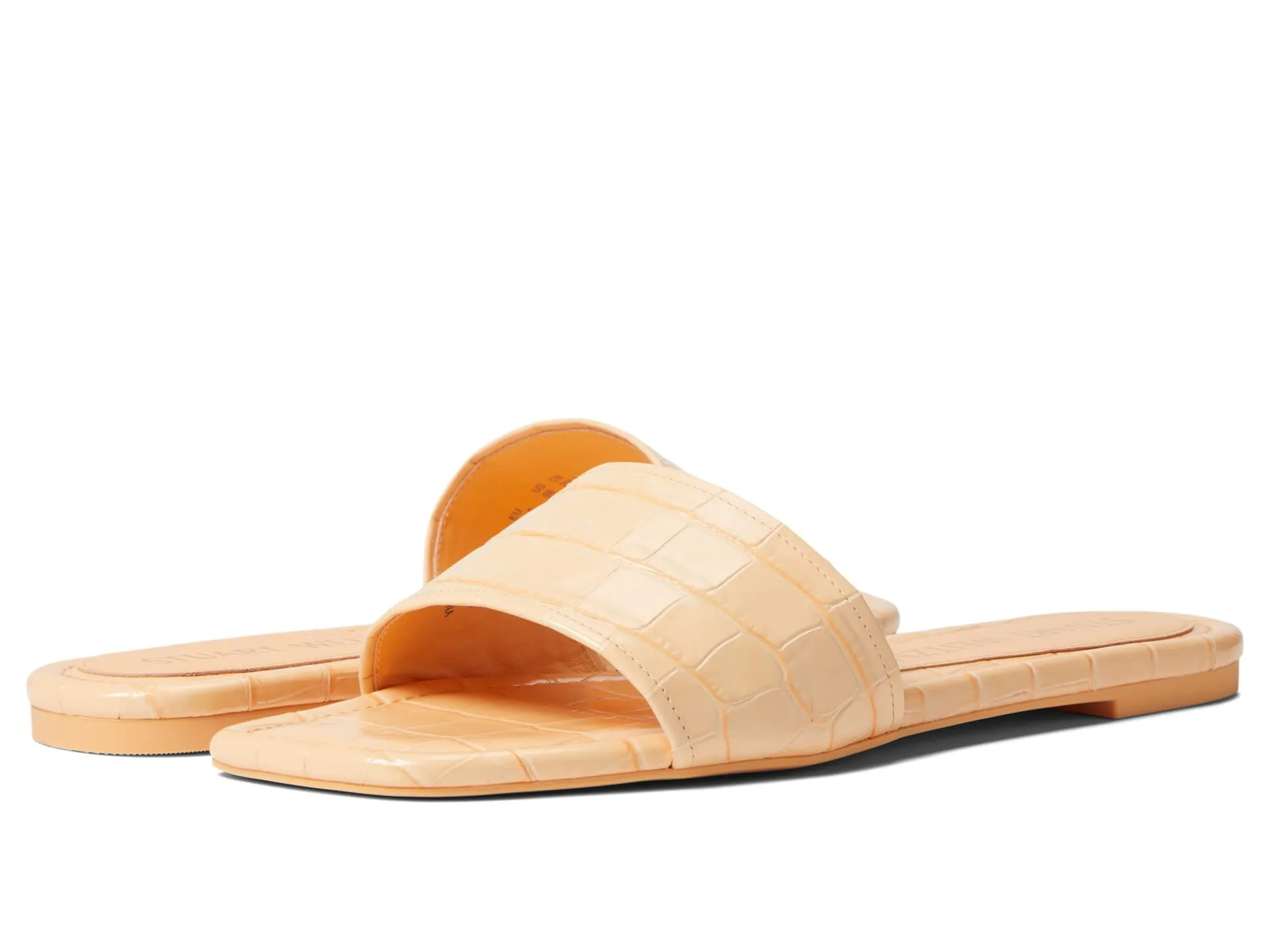Stuart Weitzman Summer Slide Sandal Mango 9.5 B
