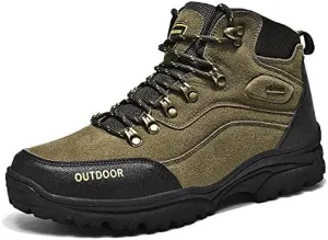 Thermal Products Autumn and Winter New Sports Shoes, Large Size Men's Shoes, Hiking Shoes, Outdoor Sports to Protect Your feet (Color : ArmyGreen, Size : 11)