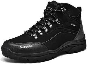Thermal Products Autumn and Winter New Sports Shoes, Large Size Men's Shoes, Hiking Shoes, Outdoor Sports to Protect Your feet (Color : Black, Size : 8.5)