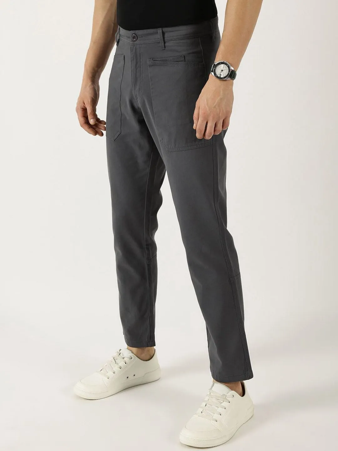 Thomas Scott Men Smart Straight Fit Easy Wash Trousers