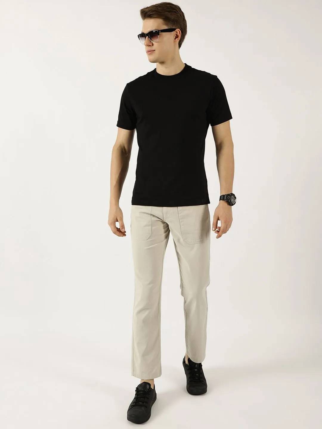 Thomas Scott Men Smart Straight Fit Easy Wash Trousers