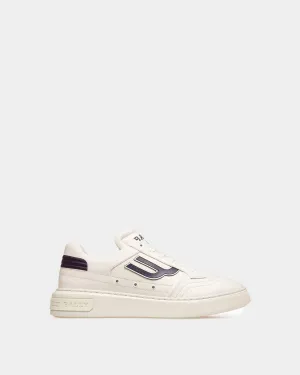 Triumph Sneakers In White And Orchid Leather