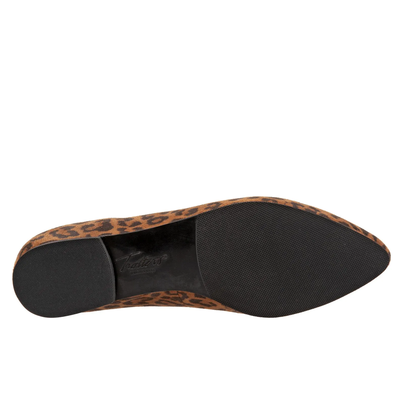 Trotters Harlowe T1707-925 Womens Brown Narrow Leather Loafer Flats Shoes