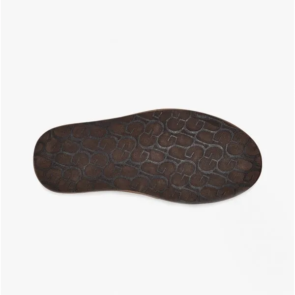 UGG SCUFF LOGO JACQUARD Mens Mule Slippers Chestnut