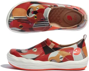 UIN Women's Slip On Loafers Lightweight Walking Sneaker Art Travel Shoes Toledo Ⅷ