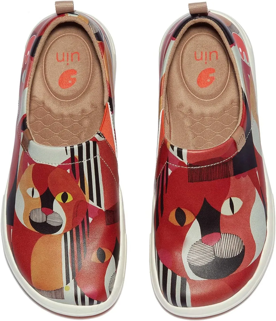 UIN Women's Slip On Loafers Lightweight Walking Sneaker Art Travel Shoes Toledo Ⅷ