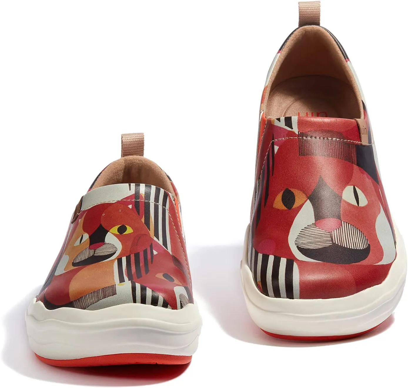 UIN Women's Slip On Loafers Lightweight Walking Sneaker Art Travel Shoes Toledo Ⅷ