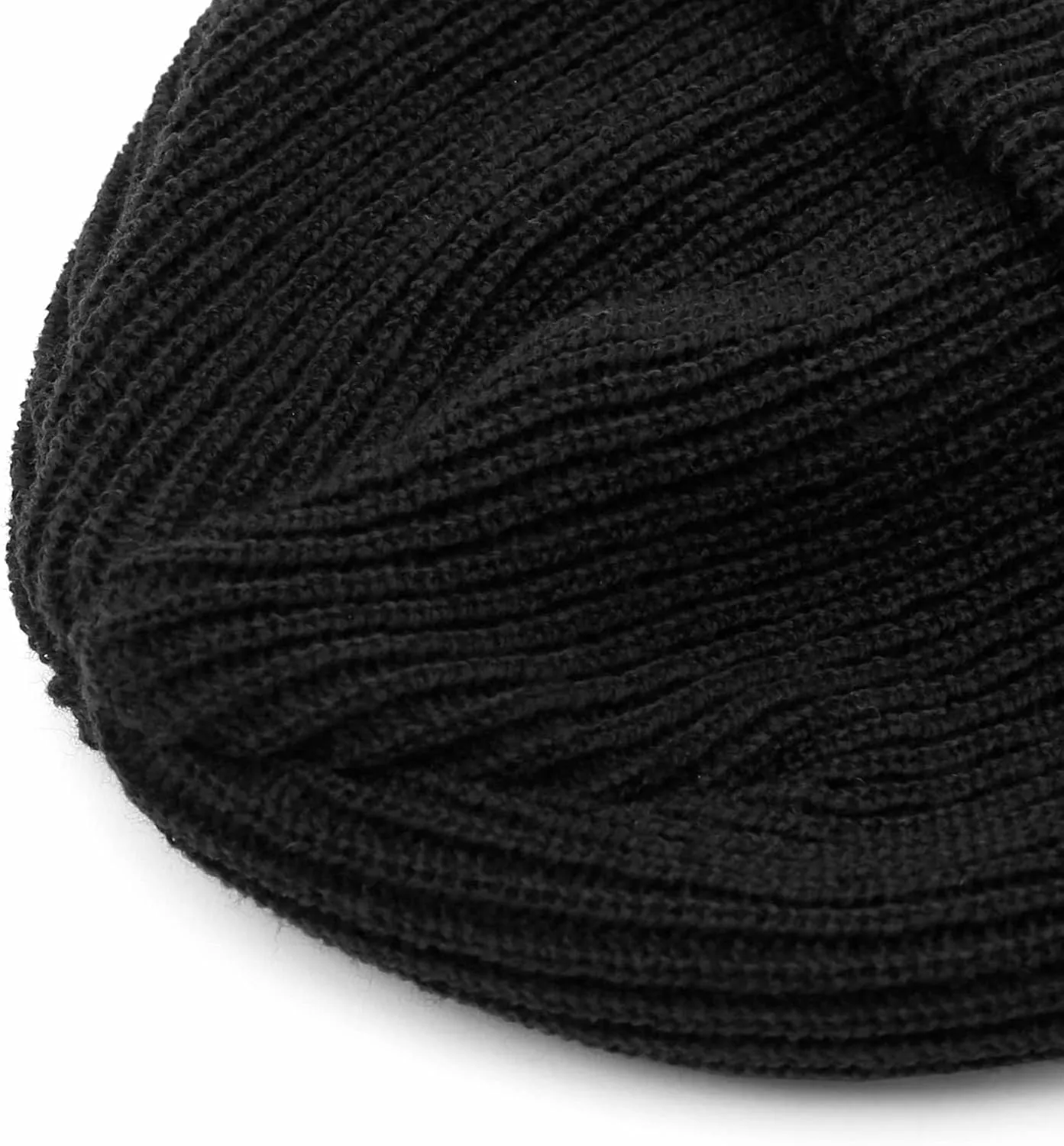 UNDERCONTROL Logo Label Patch Unisex Fall Winter Short Thick Cuffed Rollup Warm Beanie Korea Trawler Fisherman Knit Skull Hat