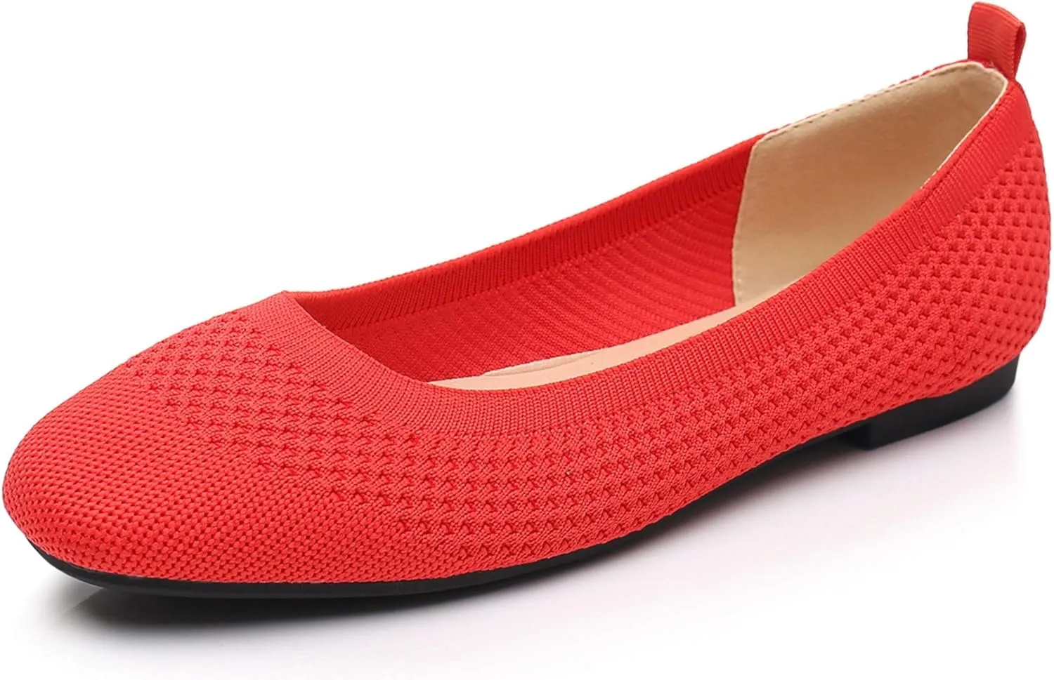 VenusCelia Women's Flexible Knit Flat Shoe
