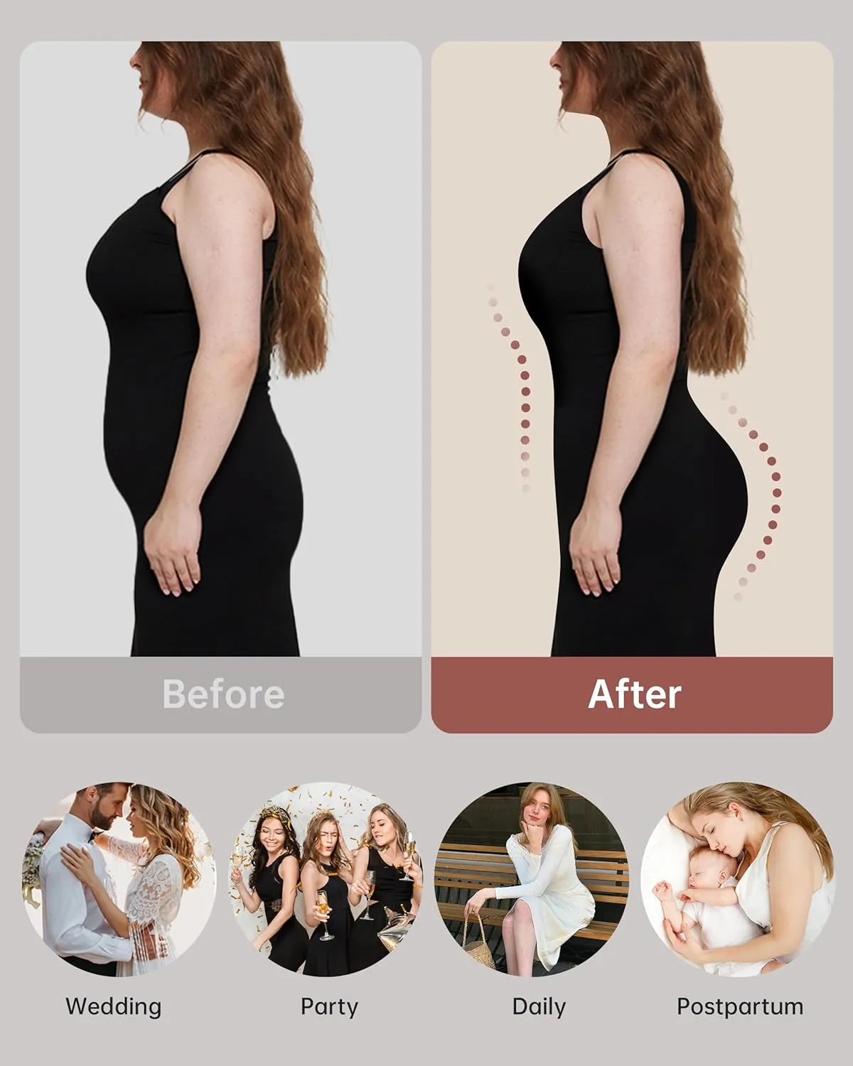 Vertvie Tummy Control Shapewear Shorts for Women Butt Lifting Body Shaper Shorts High Waisted Seamless Girdles Under Dress