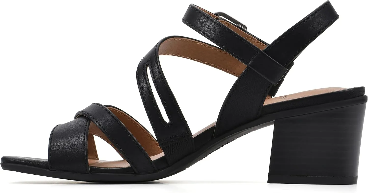 WHITE MOUNTAIN Women's Let Go Block Heel Sandal