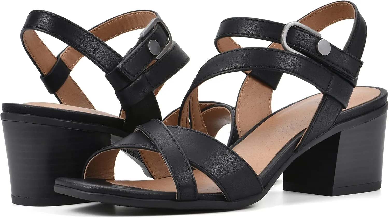 WHITE MOUNTAIN Women's Let Go Block Heel Sandal