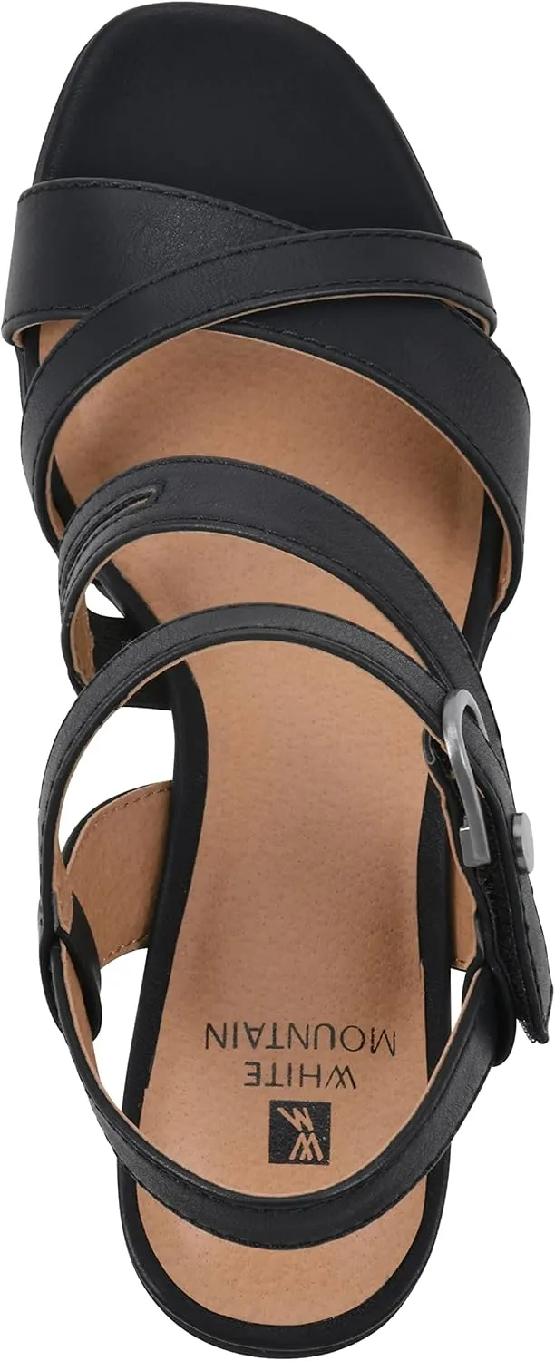 WHITE MOUNTAIN Women's Let Go Block Heel Sandal