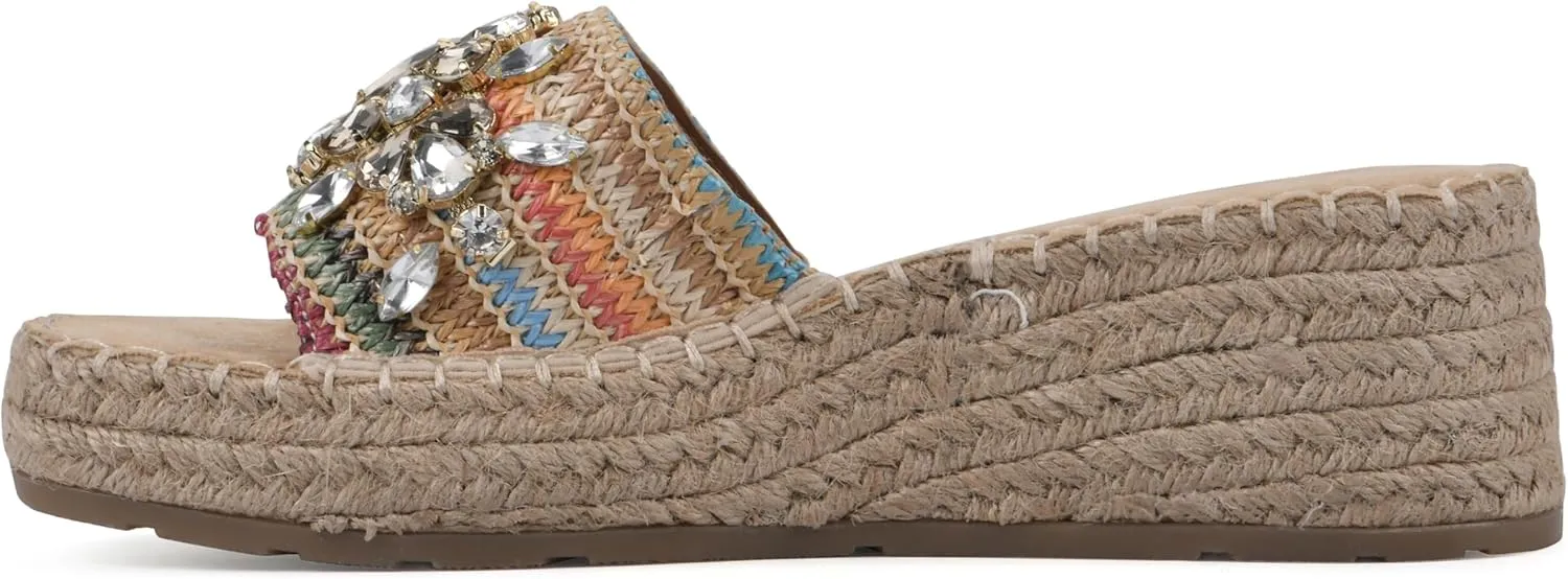 WHITE MOUNTAIN Women's Stitch Heeled Sandal