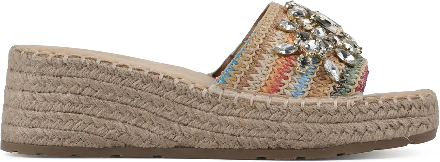 WHITE MOUNTAIN Women's Stitch Heeled Sandal