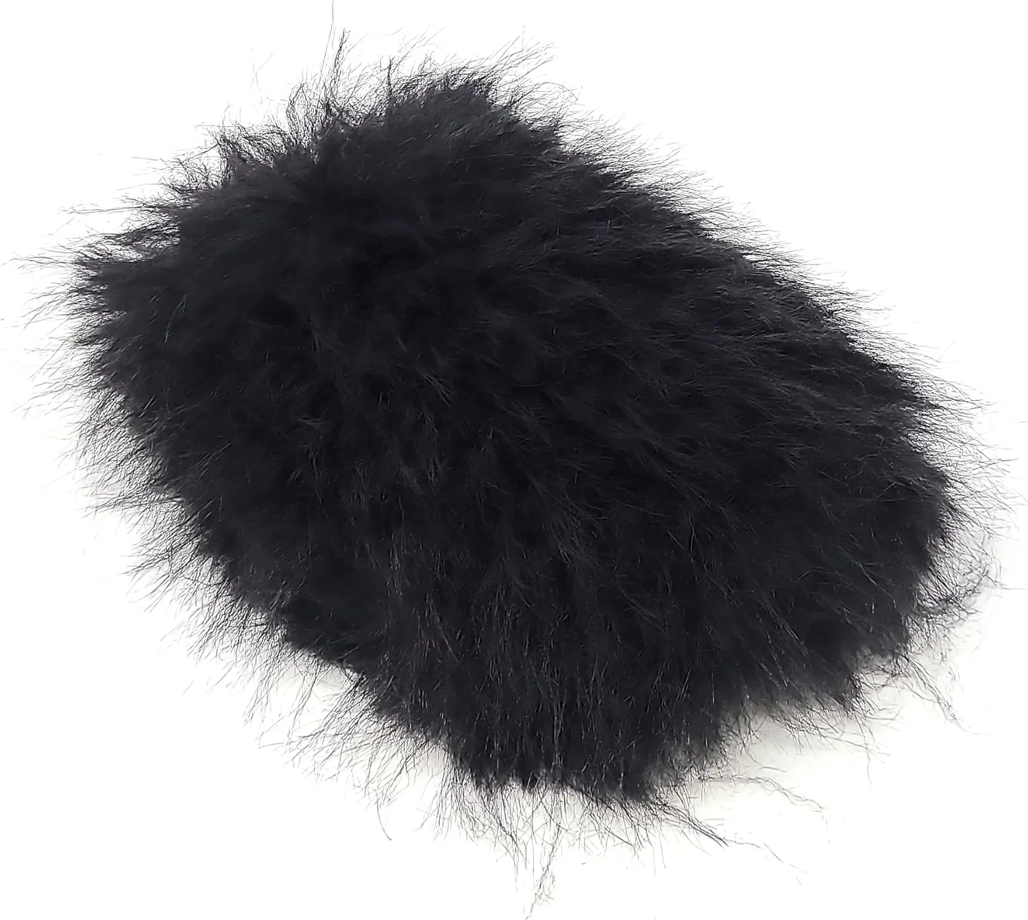 Wild Diva Women's Fluffy Faux Fur Slip On Flat Sandal Furry Fuzzy Slippers Gata-01