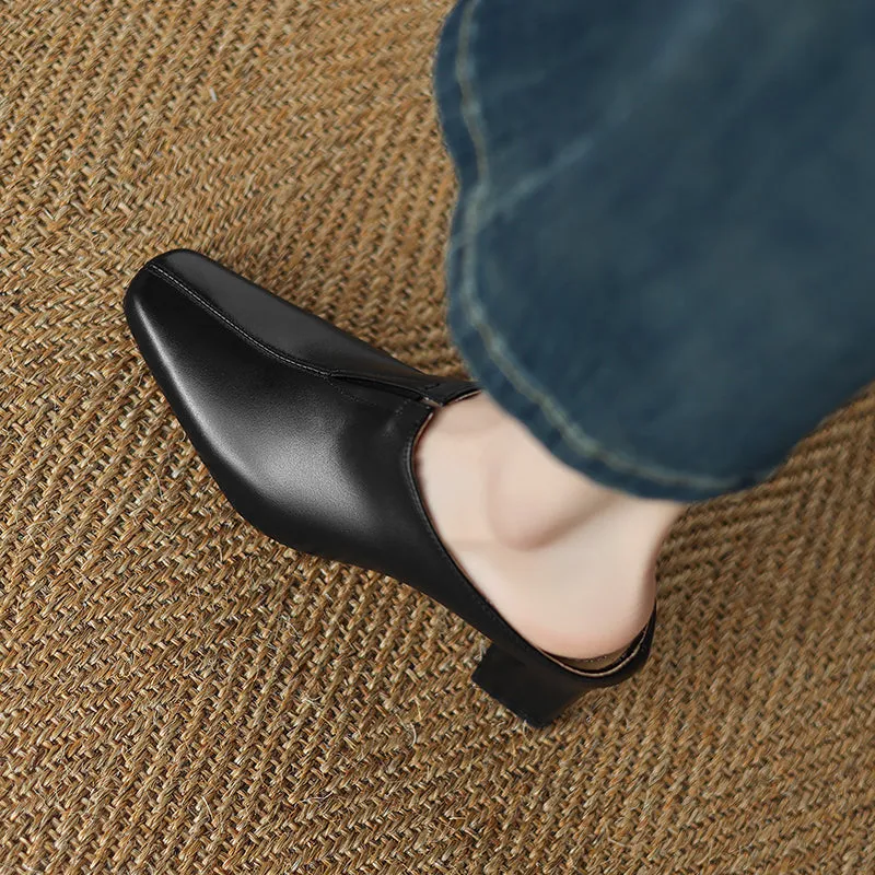Women's Elegant High Heeled Mule Shoes