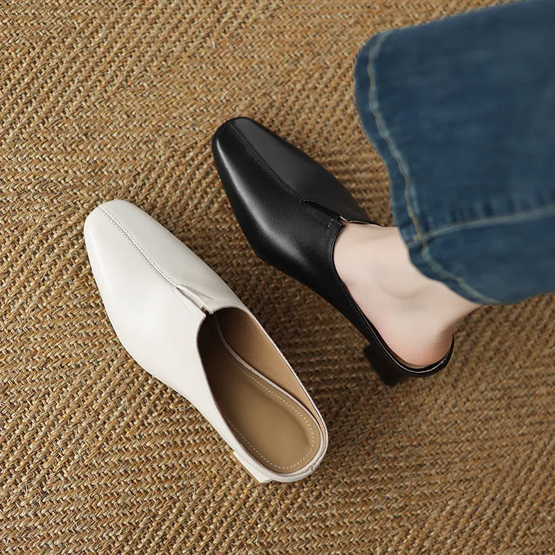 Women's Elegant High Heeled Mule Shoes