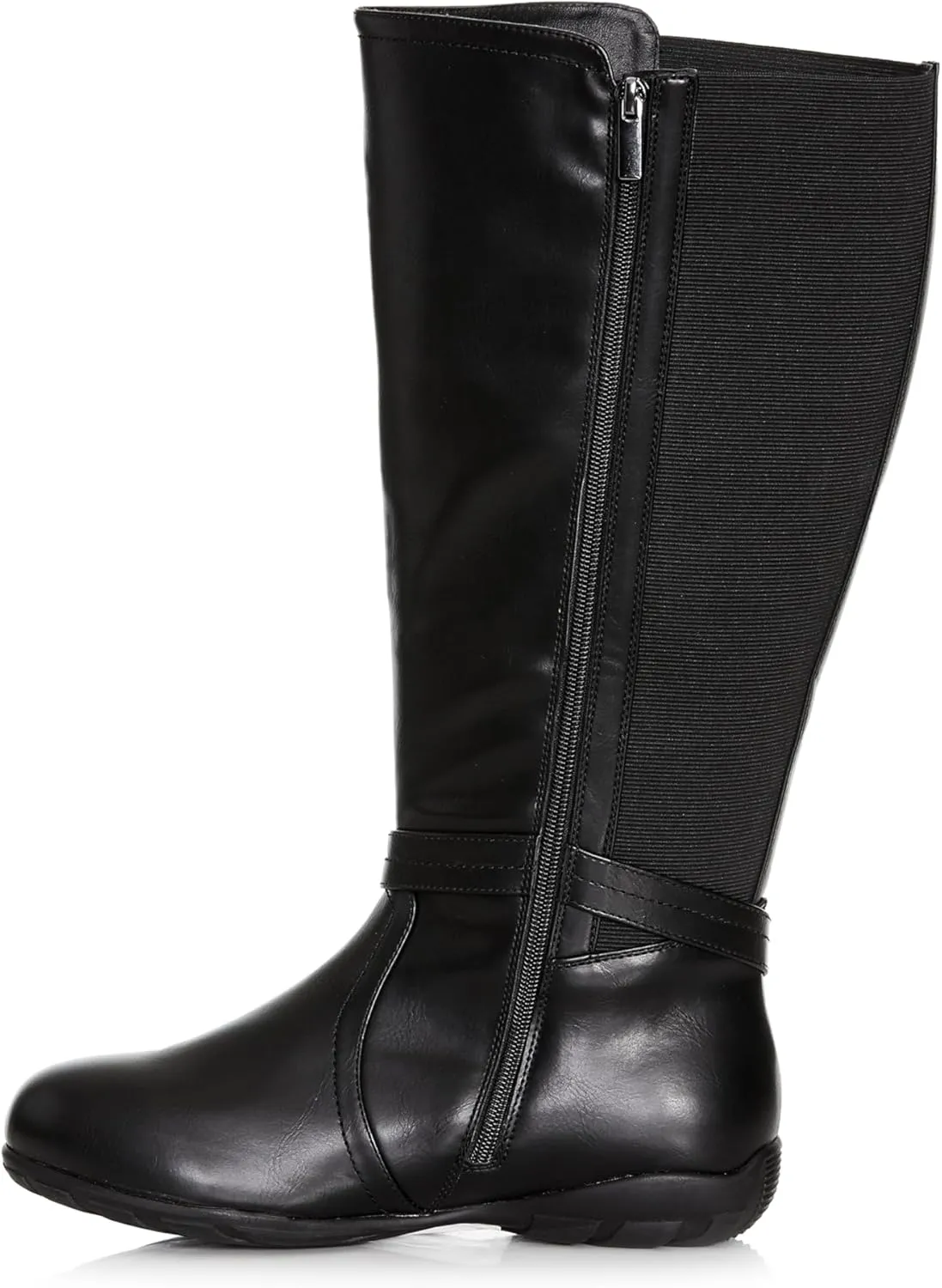 Women's Extra Wide Fit Vera Flat Tall Boot Fashion