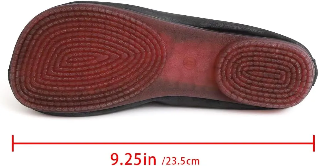 Women's Shoes - Khaki Flat Shoes with Button Detail for Everyday Elegance