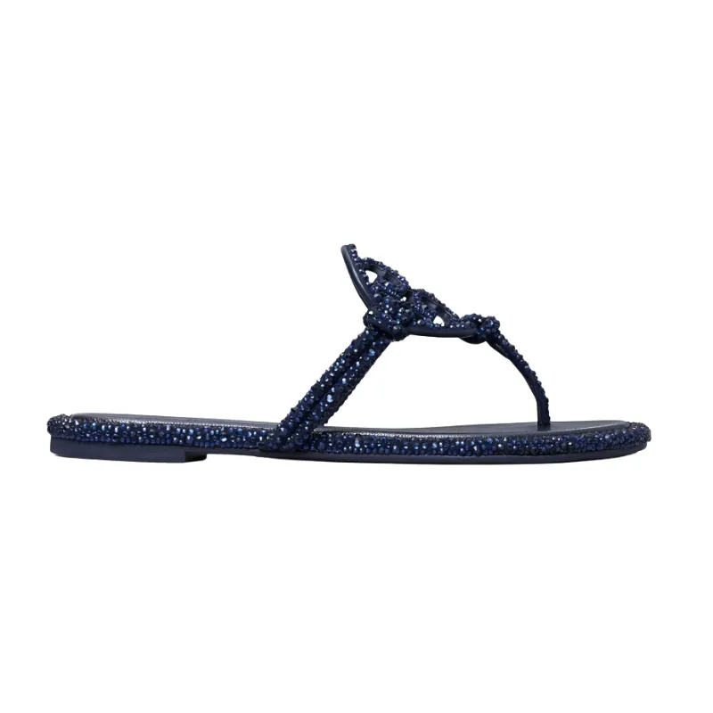 Womens | Tory Burch Miller Pavé Knotted Sandals Navy