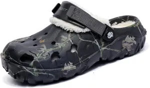YUKTOPA Unisex Garden Clogs House Slippers Fur Lined Winter Breathable Walking Garden Shoes Warm Non-Slip Mule Footwear