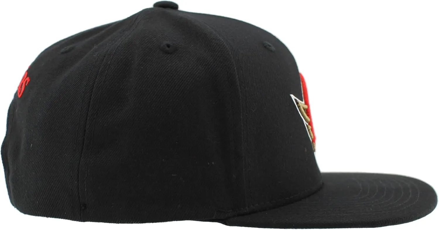ZHATS NHL Officially Licensed Adjustable Snapback Hat Flat Bill Z11 Icon Team Color